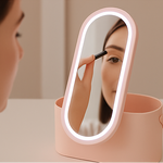 Glowa Makeup Bag with LED Mirror – Stay Organized & Glowing On the Go