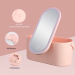Glowa Makeup Bag with LED Mirror – Stay Organized & Glowing On the Go