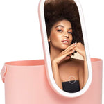 Glowa Makeup Bag with LED Mirror – Stay Organized & Glowing On the Go