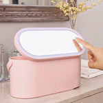 Glowa Makeup Bag with LED Mirror – Stay Organized & Glowing On the Go